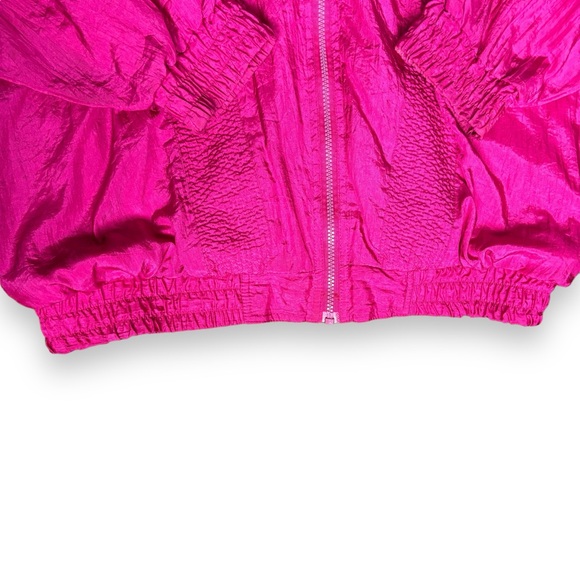 Vintage Hot Pink Nylon Zip-Up Jacket - Size L - Picture 4 of 8